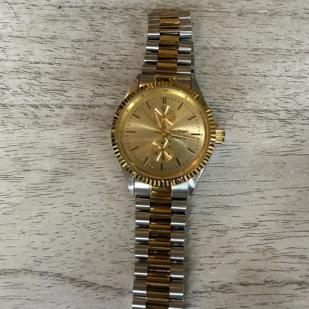 Open Box -Invicta Speciality Mens Gold and Silver Watch-43mm